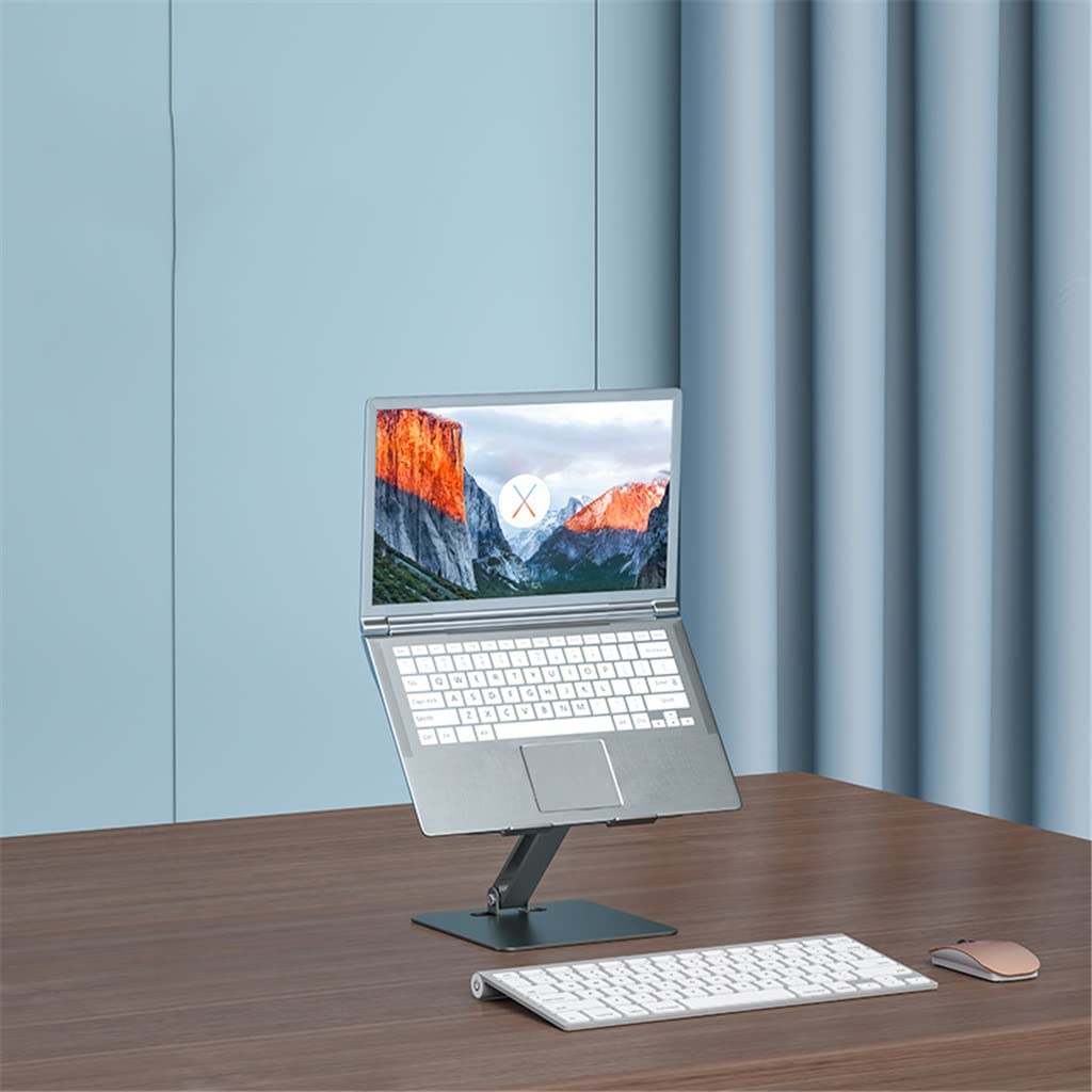 Soporte para computadora portátil, aleación de aluminio, plegable, portátil, aumento de disipación de calor