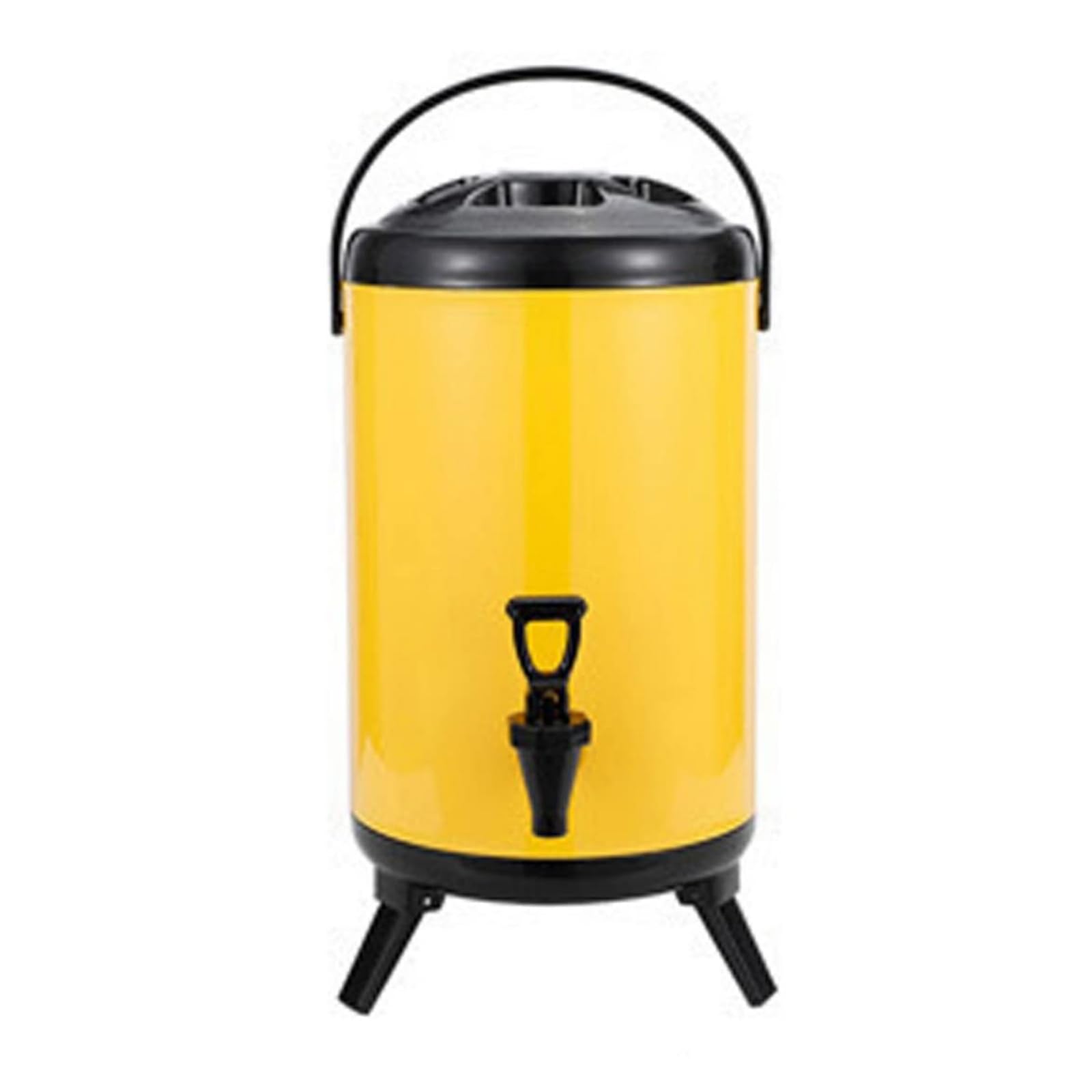 Distributeur boissons isotherme inox rose avec robinet pour conservation café thé et lait