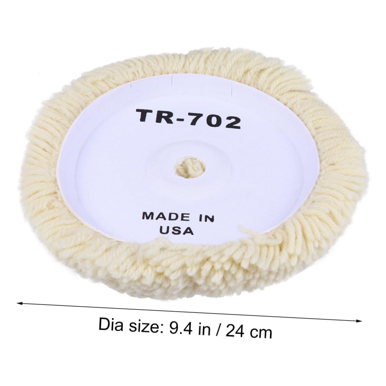 Holibanna Wool Buffing Wheel for Car Polishing Light Yellow Pure Wool Polishing Pad for Auto Detailing for Cars and Surfaces Scratch Finish