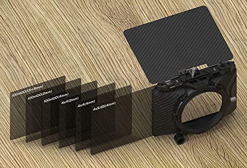 Caja Matte FOTGA Mini Ligera con Abrazadera y Bandera Superior de Fibra de Carbono para Cámaras DSLR y sin Espejo, Compatible con Filtros de 4x4", 4x5.65" y 67 mm / 72 mm / 77 mm / 82 mm (Versión Inicial) miniatura 6