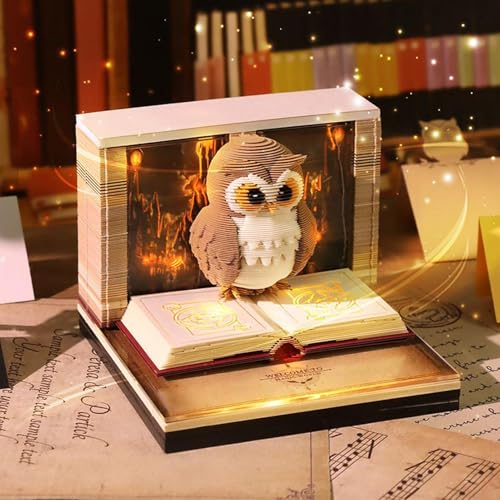 Bloc-Notes Calendrier 3D 2026 Cadeau Idéal pour Noël et Thanksgiving - 3