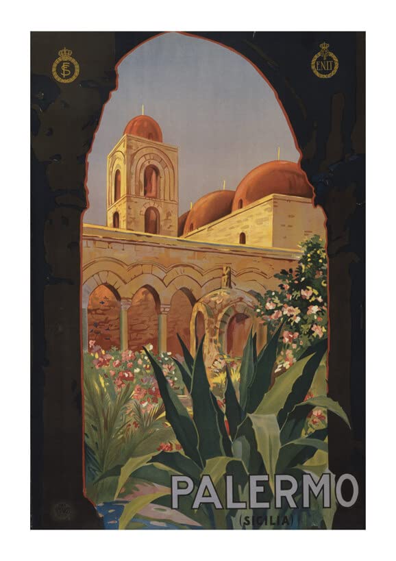 Affiche encadrée Palerme poster de voyage mat pour votre salon