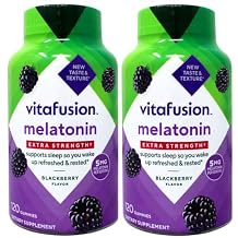 Extra Strength Melatonin BlackBerry, 5mg, 120 Count 2 Bottles
