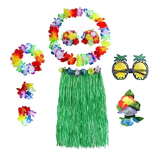Jupe en herbe verte 60cm pour enfant lot de 8 pièces pour danse