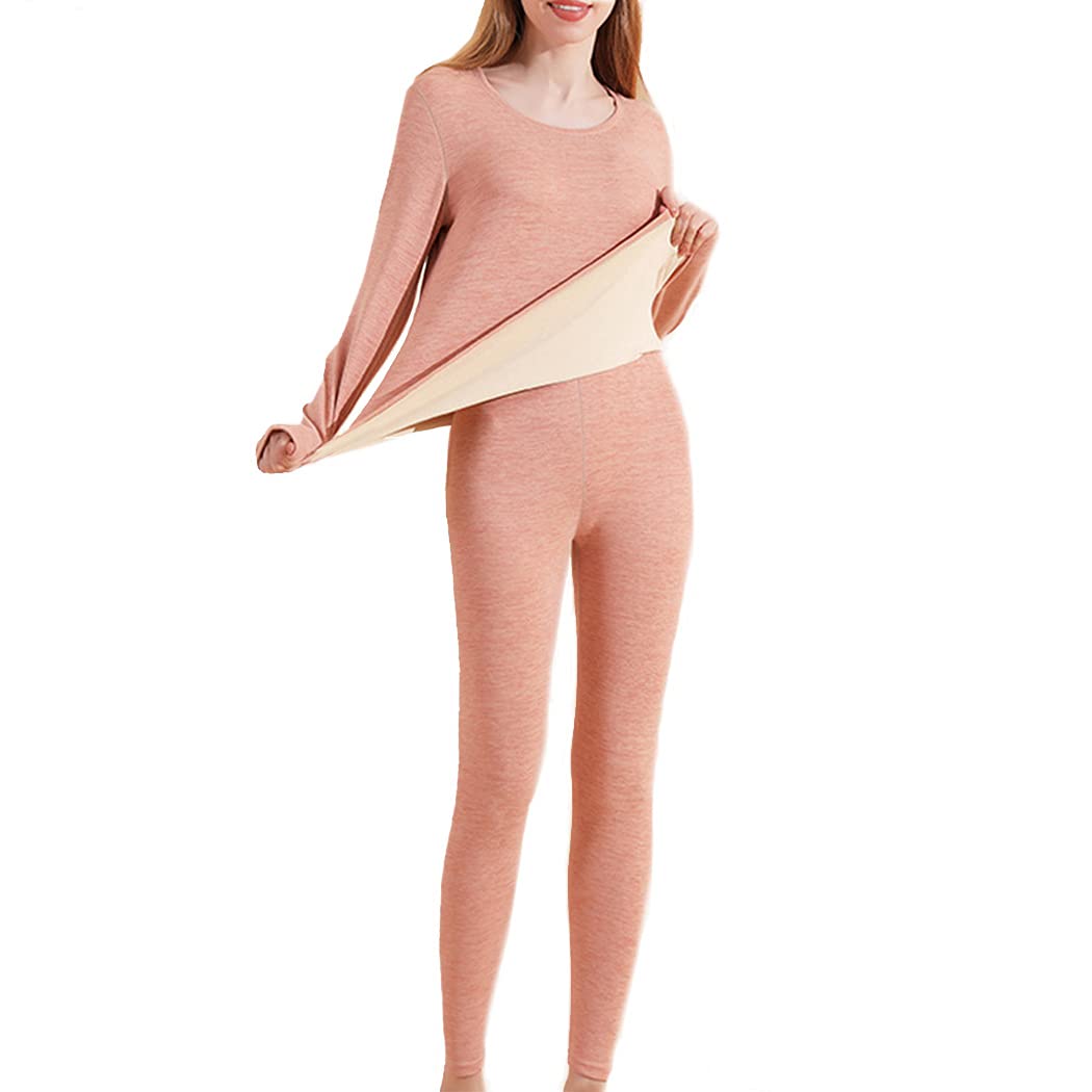 Licogel Women Men Ladies Adults Thermal Underwear Set Warm Simple Elastic Unisex Thick Winter Base Layer-image-13