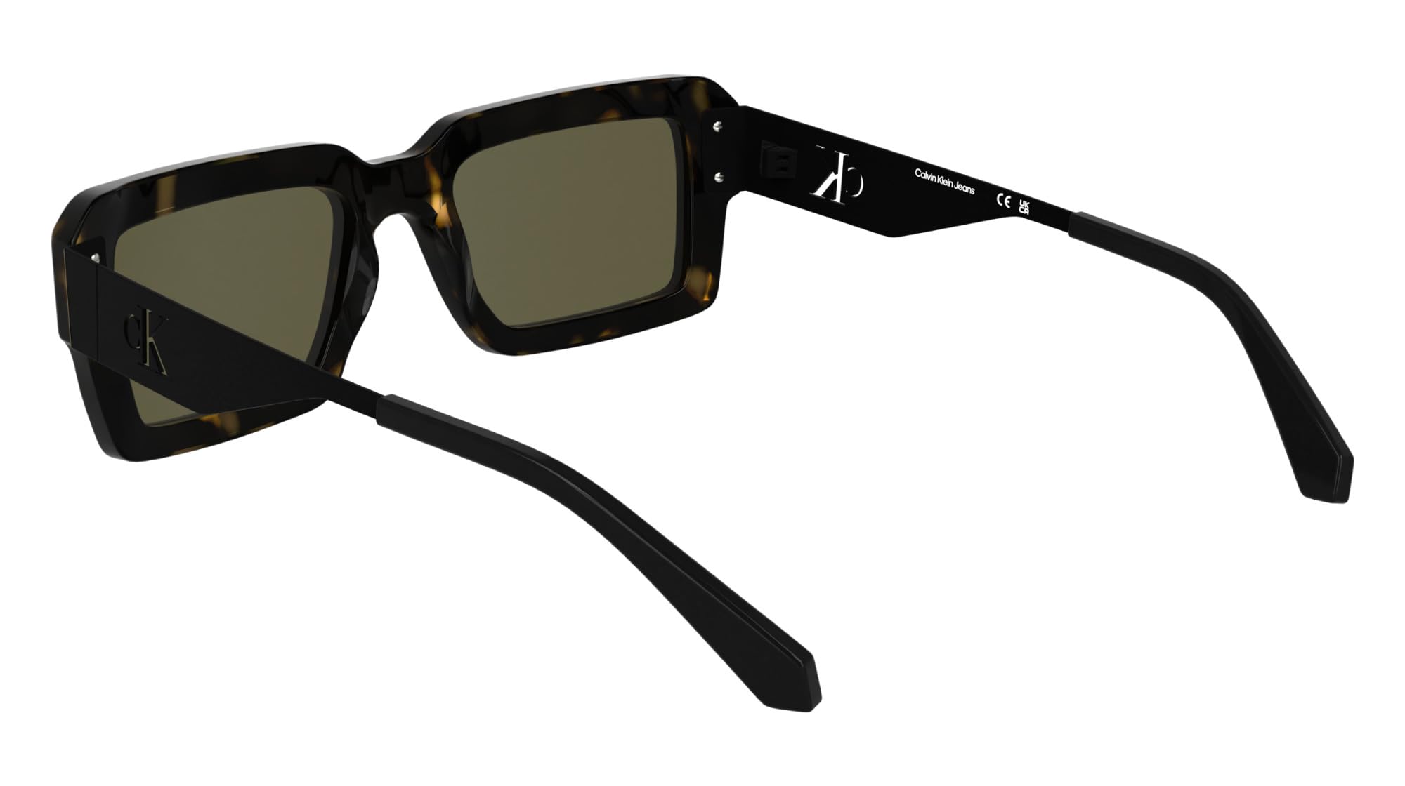 Calvin Klein Jeans Unisex Adult Sunglasses CKJ25606S - Dark Havana with Solid Brown Lens