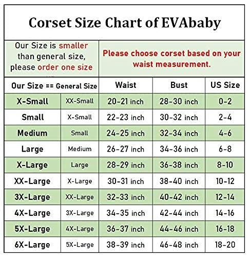 Evababy Sexy Floral Boned Corset Top Overbust Body Shaper Steel Hook Bustier For Women Black X Large #TOP5