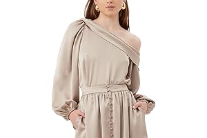 Trina the Satin Queen One Shoulder Blouse