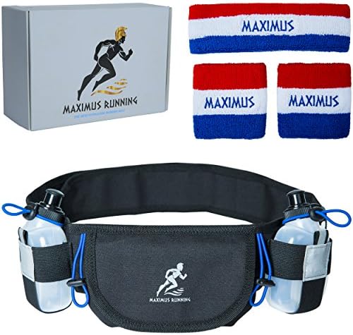Marathon Hydration Running Belt: Waist Pouch for True Runners. Keys & Phone Pocket: iPhone 7 6s 6 5s Plus. Men & Women Runner Cases w/ Reflector for Key & Important Things