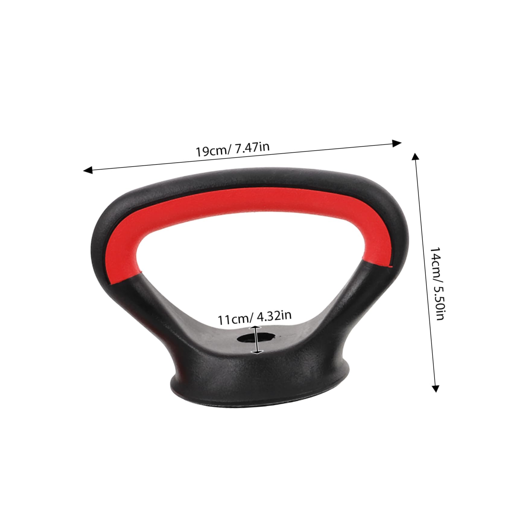 BESPORTBLE Kettlebell Handle Base Kettlebell Dumbbell Grips Kettle Grip for Dumbbells Adjustable Macebell Kettlebells Adjustable Weight Strength Training Kettlebells Kettle Handle Steel Black