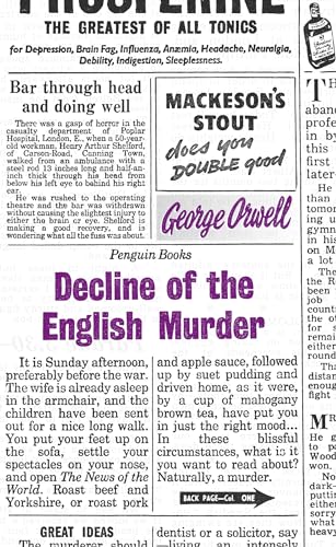 Great Ideas Decline of the English Murder (Penguin Great Ideas)