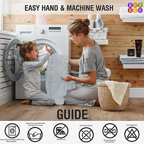 Beybee Waterproof Mattress Protector Sheet for Kids and Adults, X-Large, Beige (200 cm x 140 cm) 4