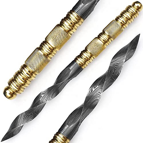 EdgeLandKnives Heavy Duty Damascus Steel Knife- 9 Inches Knife With Sheath, Damascus Steel Knife With Sheath, Best Gift Knife For Men (EL1015)