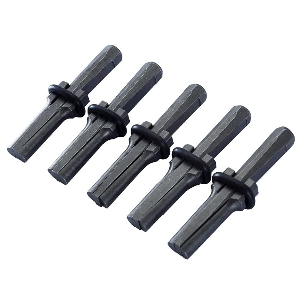 Juego de 5 piezas de 9/16 pulgadas cuñas plumas cuñas concreto roca piedra divisor herramientas manuales 14 mm, como se muestra