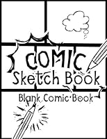 Algopix Similar Product 14 - Comic Sketch Book  Blank Comic Book