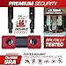 RADIKAL RK75 Premium Mini U Disc Lock for Motorcycles, SRA Approved, Highly Deterred, Brutally Tested, ø18mm Double Locking Hardened Steel Shackle, Reminder Cable, Moto Anti Theft Wheel Brake Lock