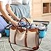 Lljsszr Canvas Travel Gym Bag, Fashion for Outdoor Fitness, Brown Small