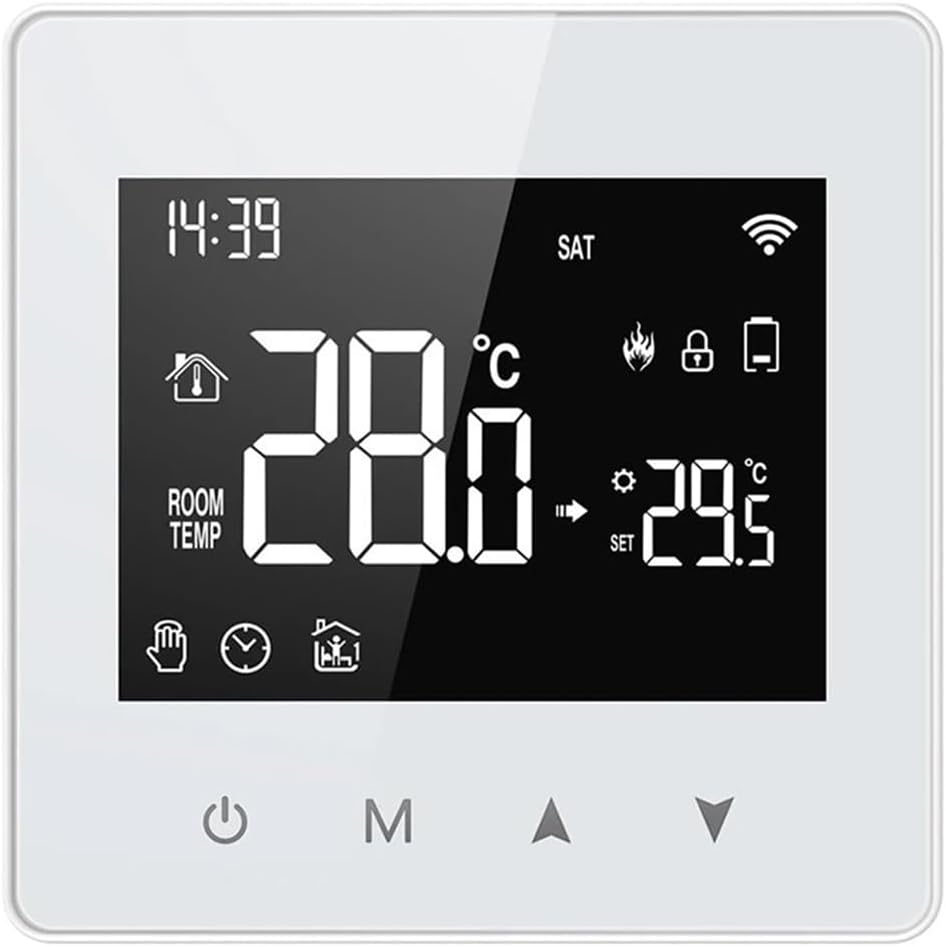 WiFi Smart Thermostat Low Power Battery Water Gas Boiler Temperature Controller(Z-i-g-B-e-e Version)