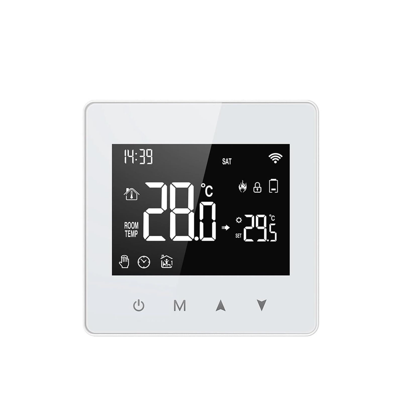 WiFi Smart Thermostat Low Power Battery Water Gas Boiler Temperature Controller(Z-i-g-B-e-e Version)