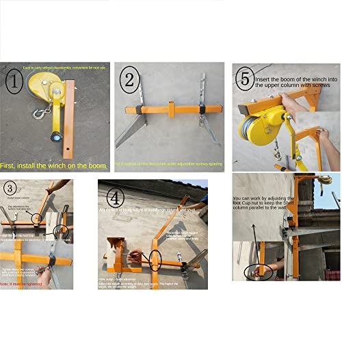 Herramienta de Izado para Aire Acondicionado - Polea Manual Plegable miniatura 6