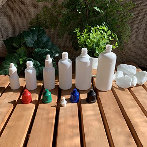 Frasco Plástico Branco C/Conta Gotas 10ml (100 Peças) (Preta)