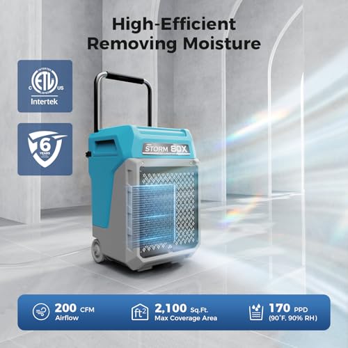 Image of ALORAIR 170 PPD Commercial Dehumidifier with Pump, LGR for Industrial Use