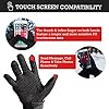 Steelbird Full Finger Bike Riding Gloves with Touch Screen Sensitivity at Thumb and Index Finger, Protective Off-Road Motorbike Racing (Large, Black Grey)(Polyester, Cycling)