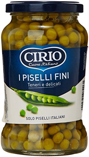 Cirio – Piseles finos tiernos y delicados, cultivados en Italia – 6 tarros de 370 g [2220 g]