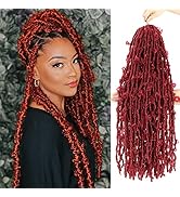 Butterfly Locs Crochet Hair 24 Inch Crochet Butterfly Locs Distressed Faux Locs Crochet Hair 6 Pa...