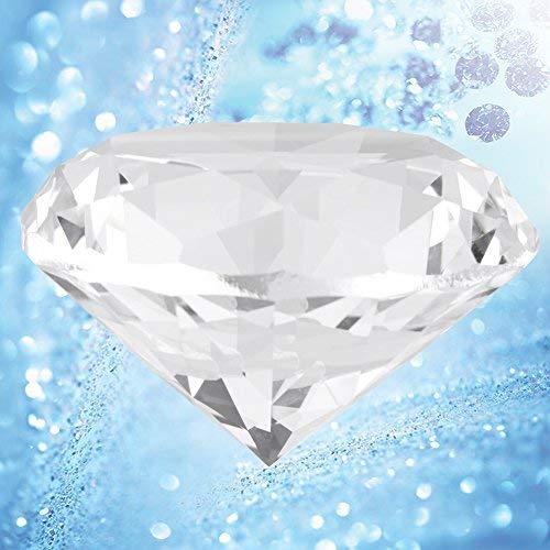 2 Pierres Diamant Synthétiques Rondes 60 Mm - Strass Transparent, Déco Bijoux, Cristal Artificiel
