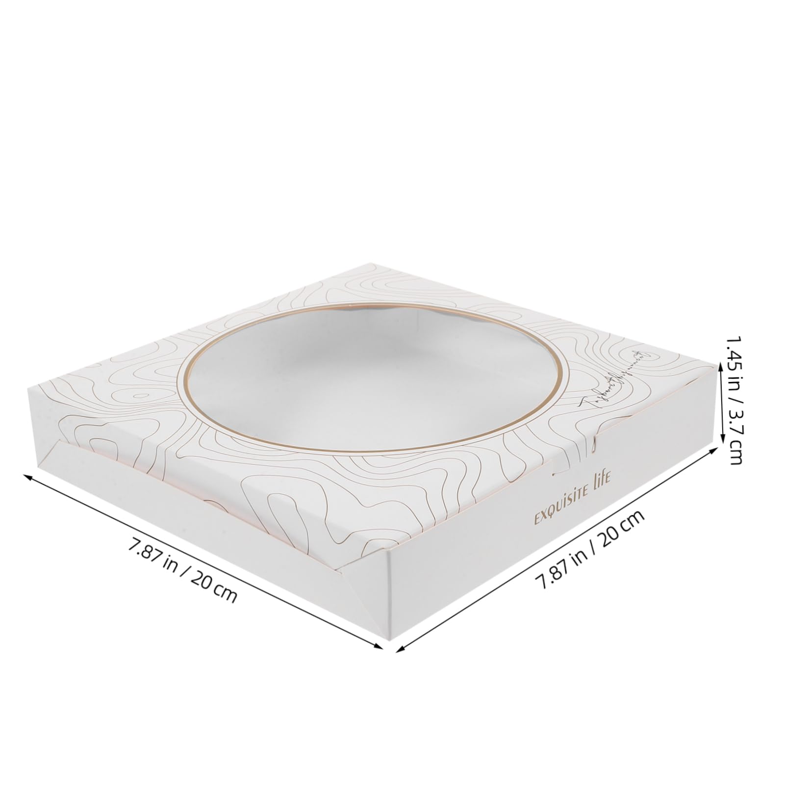 Homoyoyo Elegant Pizza Boxes 6-7 Inch Paper Takeout Containers Pizza Holder for Party Favor Boxes