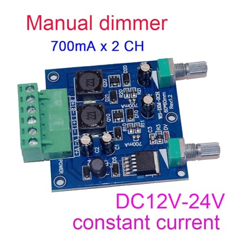 Variateur LED 350mA à gradation fluide et sans scintillement décodeur 2 canaux manuel
