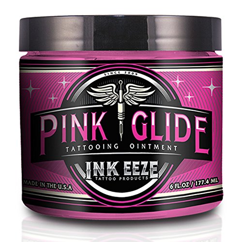 INK-EEZE Tattoo Products Pink Glide Tattoo Ointment 6 oz