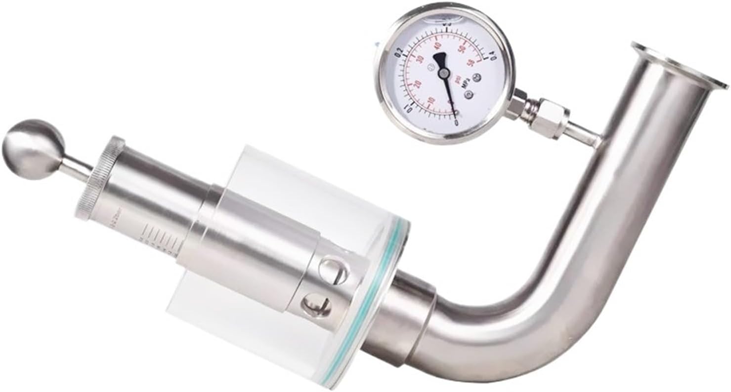 32mm OD50.5mm Tri-Clamp Safety Automatic Exhaust Valve/Air Release Valve 0.2-2.2 Bar For Distillation Of Home brewed beer