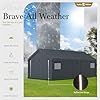 Sophia & William Carport Storage Shed 13×24 ft Portable, Heavy Duty Car Port Canopy Garage Shelter with Sidewalls