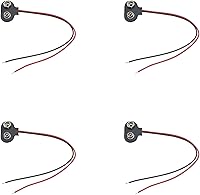 Vista 8 de 4 unids 9V Batería Snap a PH 2.0 Cable T Tipo 9V Clip de batería Conector con 5.9 in Cable de plomo