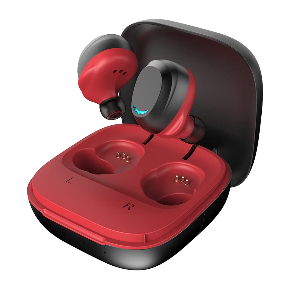 Cuffie Bluetooth in Auricolari in Esecuzione dell'orecchio con Rumore cancellazione del Microfono, Cuffie Auricolari Wireless con Microfono, per Lavoro, Sport, Gioco