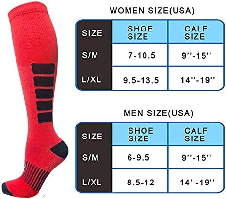 Iseasoo Compression Socks - Compression Socks for Women & Men Circulation - Best for Medical Running Nurses