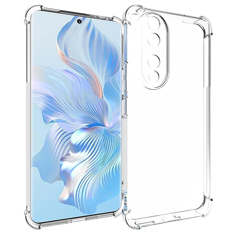 Image of for Honor 90 5G Case,Honor 90 5G Phone Case Clear Transparent Reinforced Corners TPU Shock-Absorption Flexible Cell Phone Cover for Honor 90 5G - Transparent