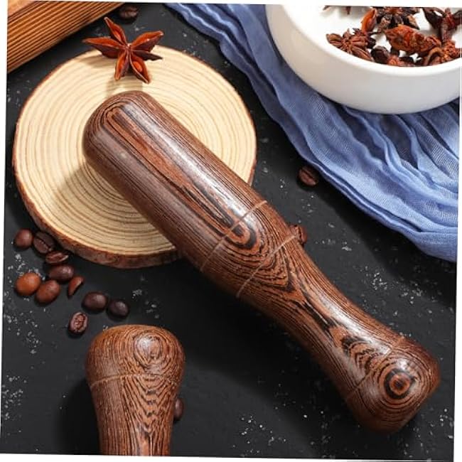 MAGICLULU 2pcs Pestle Heavy Duty Manual Masher for Grinding Spices Seasoning and Food Prep Ergonomic Design for Kitchen and Medicine Use