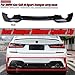 Produktbild Carbon Look/Schwarz Auto Heckstoßstange Diffusor Spoiler Lippenschutz Für BMW G20 M-Sport Stoßstange 2019 2020 Auto Heck Diffusor, Hellschwarz, Schwarz