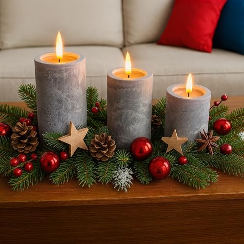 Velas LED Relaxdays para decorar tu salón con luz cálida 4