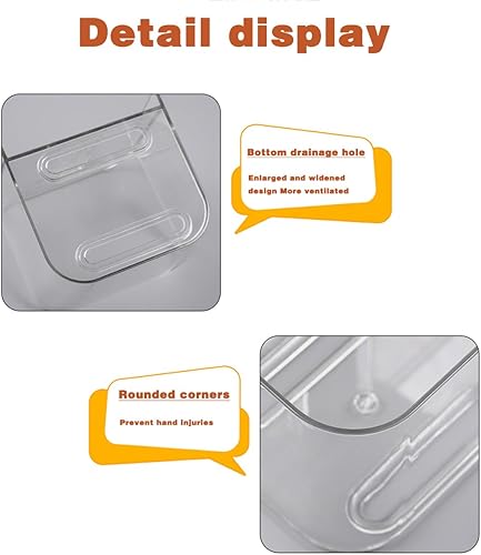 Miniatura 4 de Caja organizadora adhesiva para montaje en pared, estantes acrílicos para pared, paredes colgantes sin perforaciones, con cinta autoadhesiva,