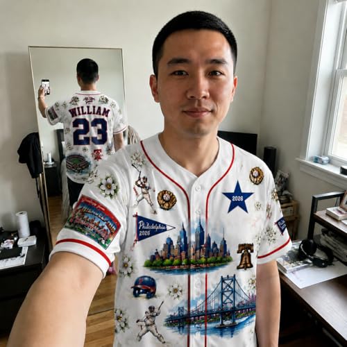 Custom Philadelphia Baseball 2026 Summer Classic Baseball Jersey - Camiseta personalizada de béisbol y softbol miniatura 3