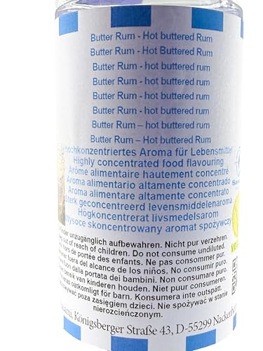 Aroma concentrado Butter Rum hot buttered rum vegano Sasami 100ml 6