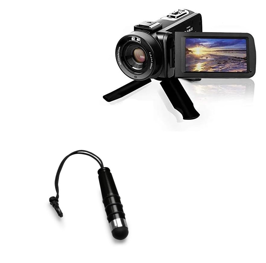 BoxWave Stylus Pen Compatible with VJIANGER Video Camera Camcorder (3 in) - Mini Capacitive Stylus, Small Rubber Tip Capacitive Stylus Pen for VJIANGER Video Camera Camcorder (3 in) - Jet Black