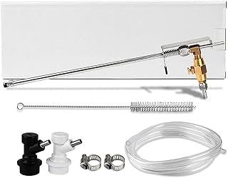 Edelstahl-Bierpistole Flaschenfüller, CO2-Füllungs-Abfüllgerät Carbonation-Kit For Homebrew-Bier/Wein, Mit Reinigungsbürste