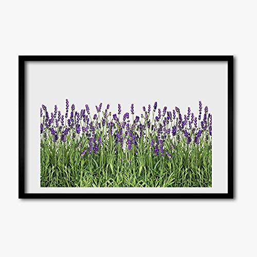 Cadre en bois MDF avec peinture moderne Tulup lavande haute définition 60x40 cm