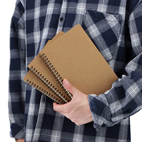 Eusoar Dotted Spiral Notebook, A5 3Pack 5.5"X8.3" 120 Pages Hardcover Wirebound Spiral Notebook Journals, Sketch Notebook For Dot Grid Journaling, Making Graph, Drawing, Study Notes, Creative Writing #TOP7