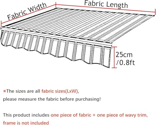Toldo de patio al aire libre con lona de poliéster impermeable 8